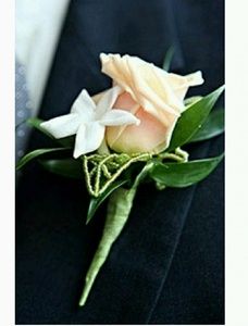 NEW Custom Silk Boutonniere